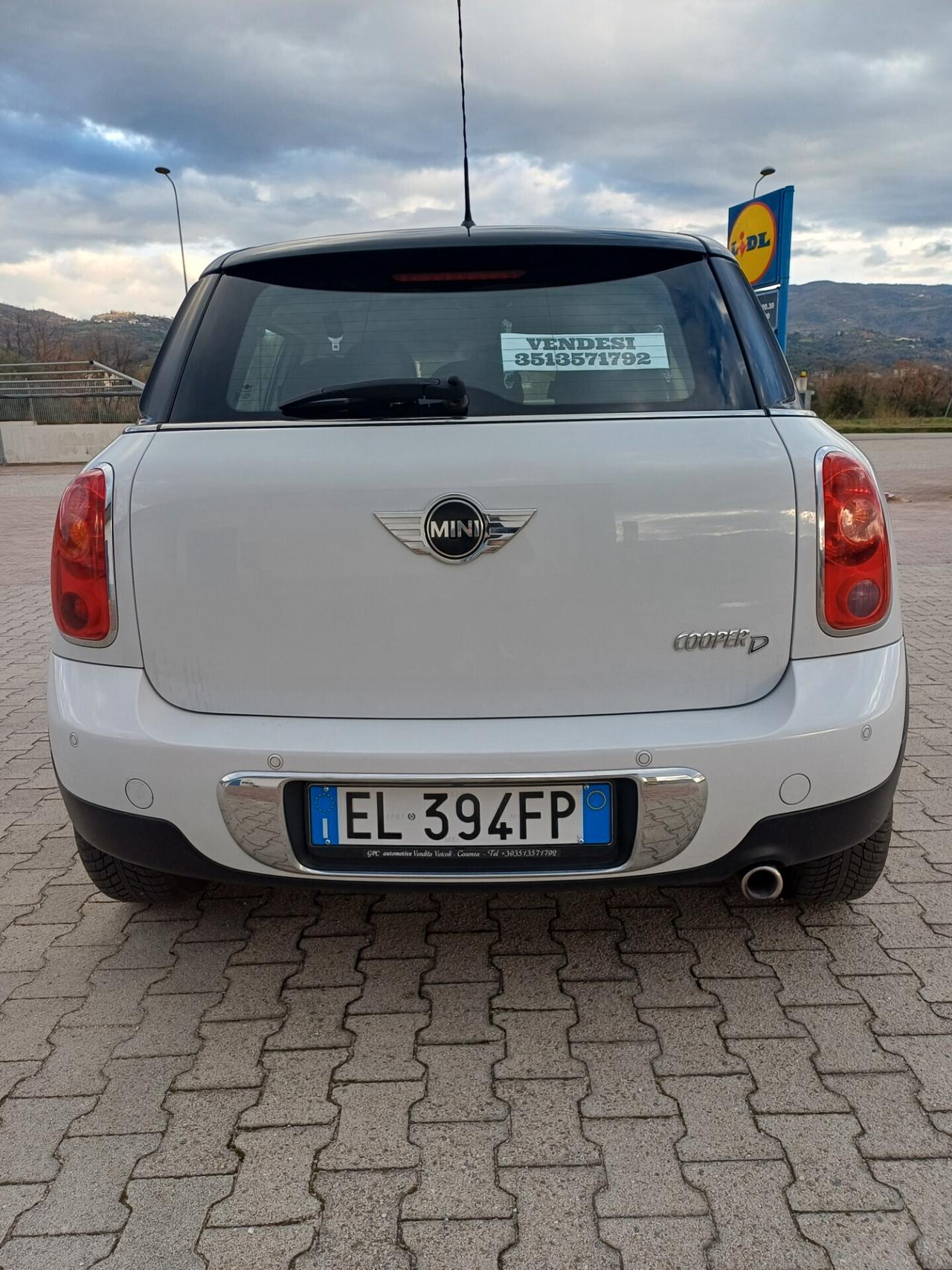 Mini Cooper D Countryman 1.6 diesel 110 cv