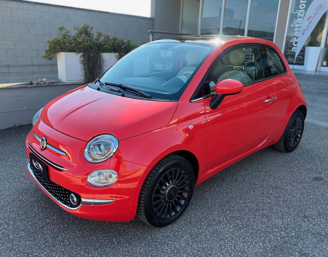 Fiat 500 1.2 LOUNGE 69cv OK NEOPAT. TETTO PAN/TEL/15" PERF.