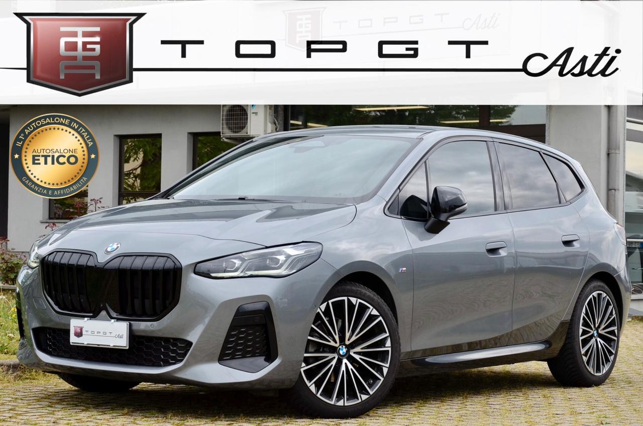 BMW 218d ACTIVE TOURER MSPORT 150cv AUTO, GARANZIA BMW 4/27, SERVICE BMW, UFF ITALIANA, EURO 6D, HARMAN & KARDON, FULL LED, RETROCAMERA, 19", PERMUTE