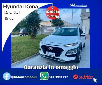 Hyundai Kona 1.6 CRDI 115 cv. *Soli 83.000 km
