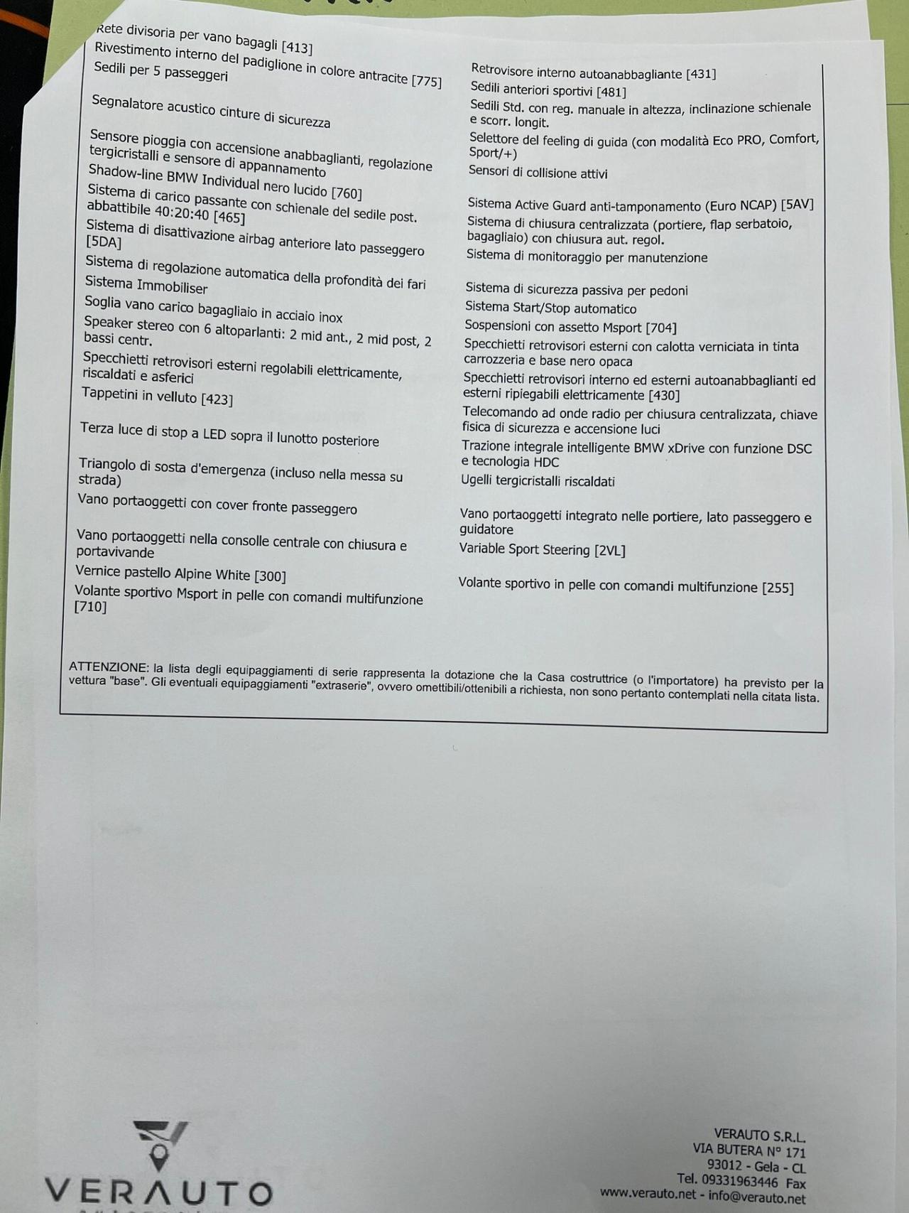 Bmw X4 xDrive20i 48V Msport possibilità noleggio no scoring