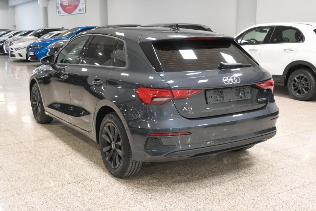 AUDI A3 SPORTBACK 30 TDI 115CV 6M. ATTRACTION ( FARI LED - VIRTUAL COCKPIT - ADAPTIVE CRUISE - NAVI - MIRROR - CLIMA BIZONA - PARK ASSIST - TELECAMERA POST. )