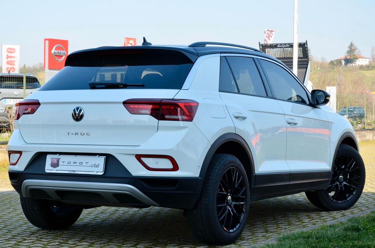 VOLKSWAGEN T-ROC 1.0 TSI SPORT 116cv, GARANZIA UFF VW, UNICOPROPRIETARIO, EURO 6E, FARI LED, APPLE ANDROID, PERMUTE
