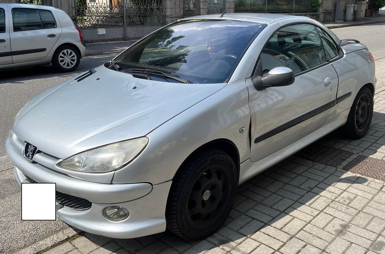 PEUGEOT 206 1.6 CABRIO 16V BENZINA/GPL - PREZZO PER COMMERCIANTI