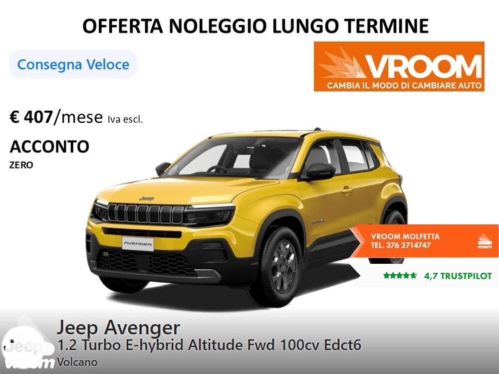 JEEP Avenger 1.2Turbo 100CV NOLEGGIO LUNGO TERMINE