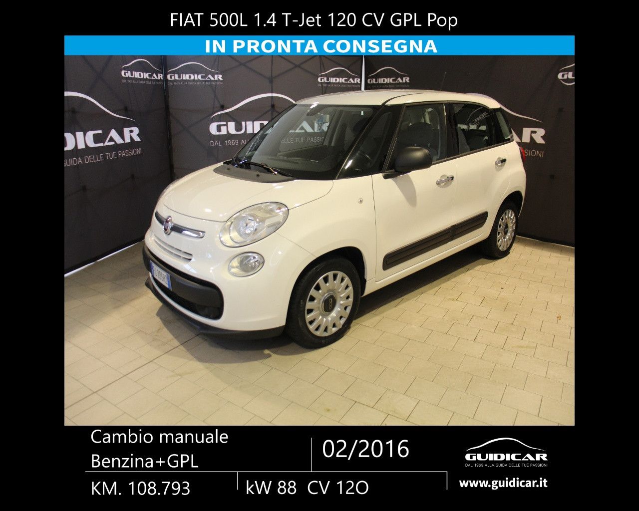 FIAT 500L 500L 1.4 T-Jet 120 CV GPL Pop