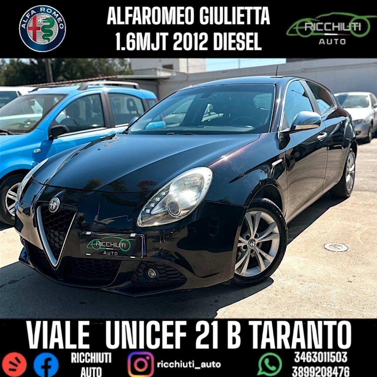 ALFAROMEO GIULIETTA 1.6 MJT 2012 105 CV