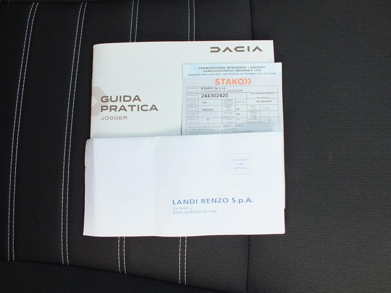 DACIA JOGGER GPL 100 CV AUTOCARRO N-1/ 4 POSTI