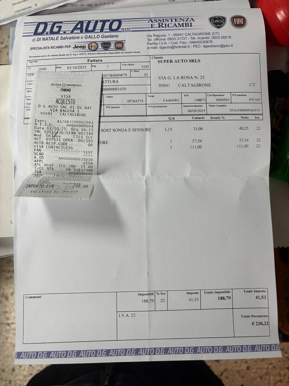 Fiat 500X 1.6 MultiJet 120 CV Business