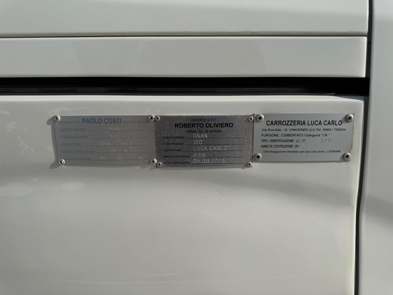 FIAT DOBLO' FRIGO ANNO 2015 1.6 DIESEL 105 CV
