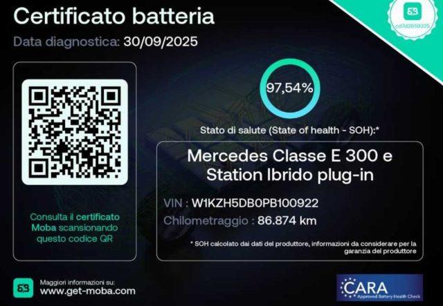 MERCEDES-BENZ E 300 e S.W. Auto Plug in hybrid Business Sport
