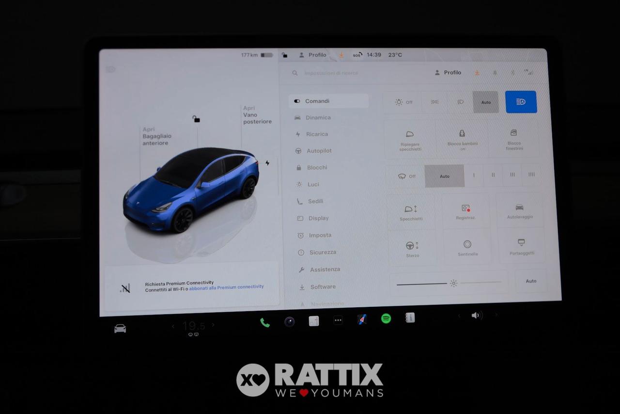 Tesla Model Y motore elettrico 153kW Long Range Dual Motor AWD + tetto panoramico