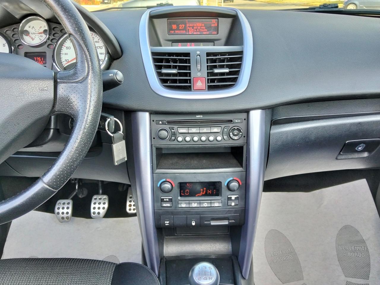 Peugeot 207 1.6 VTi 120CV CC Cabrio*Navi*Clima bizona*Cerchi