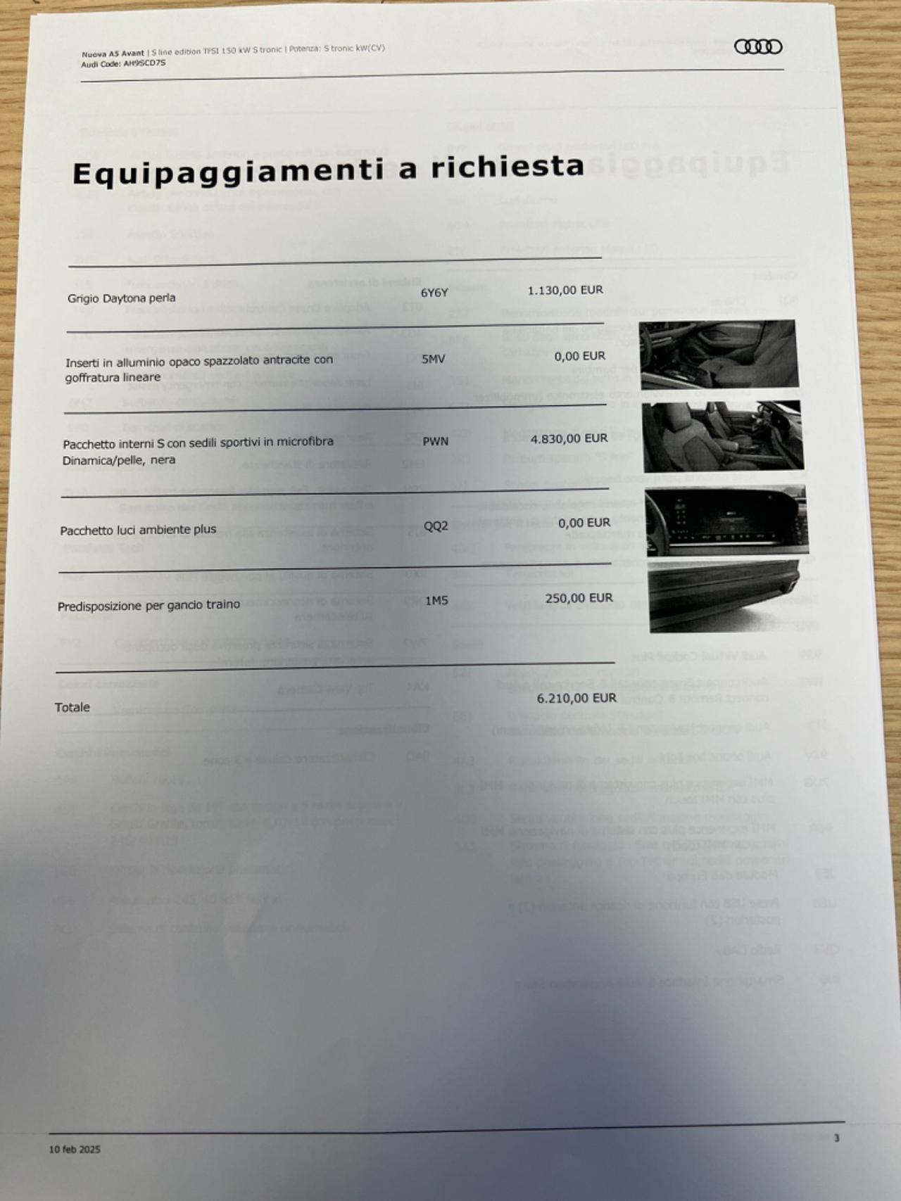 Audi A5 40 tfsi Sline possibilità noleggio no scoring