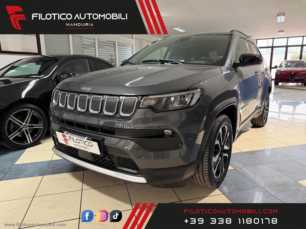 JEEP Compass 1.6 Mjt II 2WD Limited 130CV PROIETTORI LED - CARPLEY