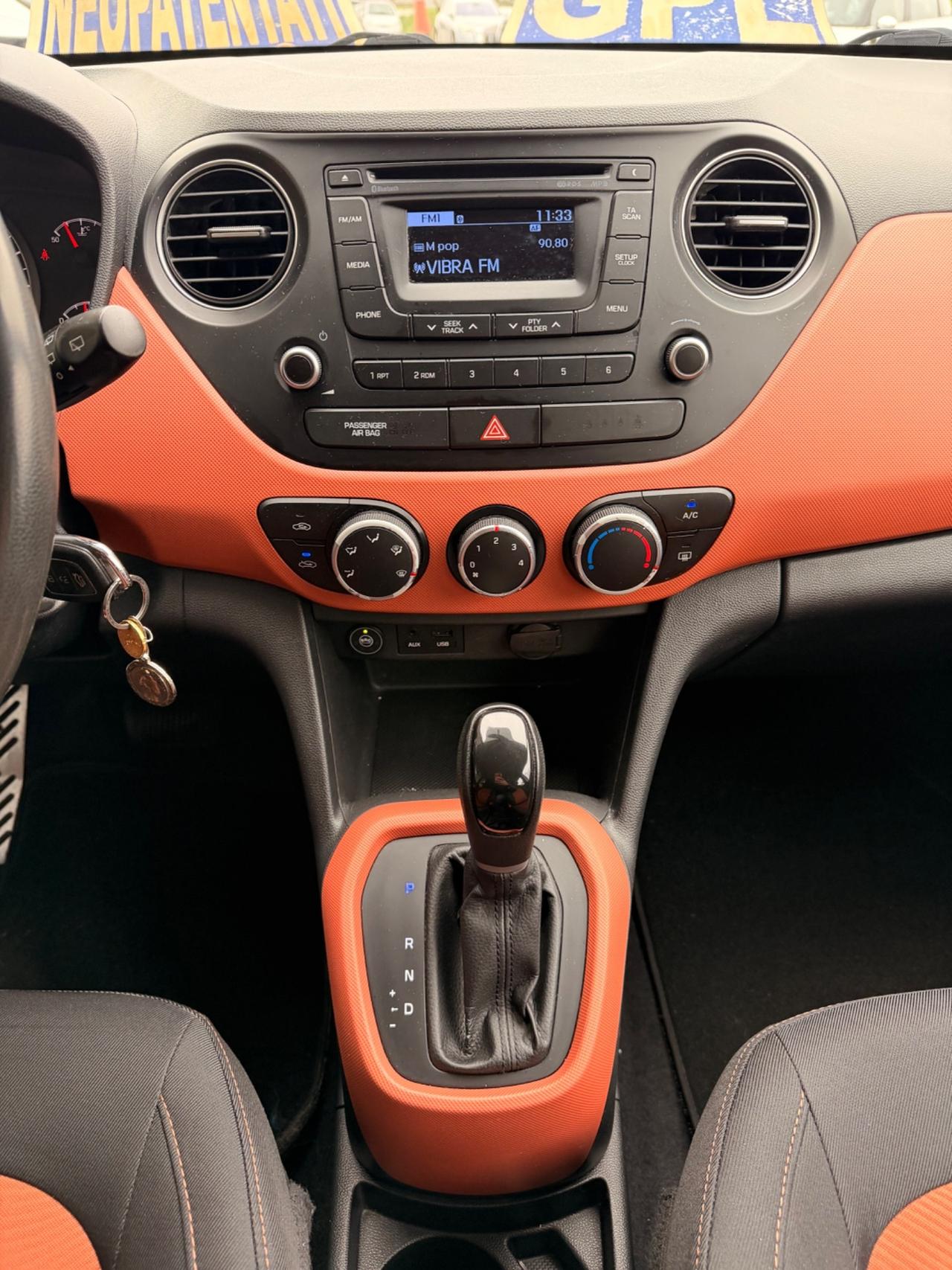 Hyundai i10 1.0 GPL AUTOMATICO OK NEOPATENTATI UNIPROP
