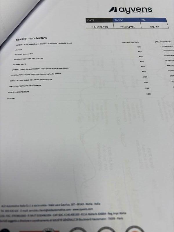MINI Mini Countryman F60 Mini 1.5 Cooper SE Countryman ALL4 Automatica