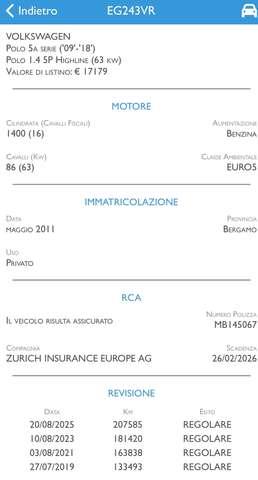 Volkswagen Polo 5p 1.4 Highline 86cv