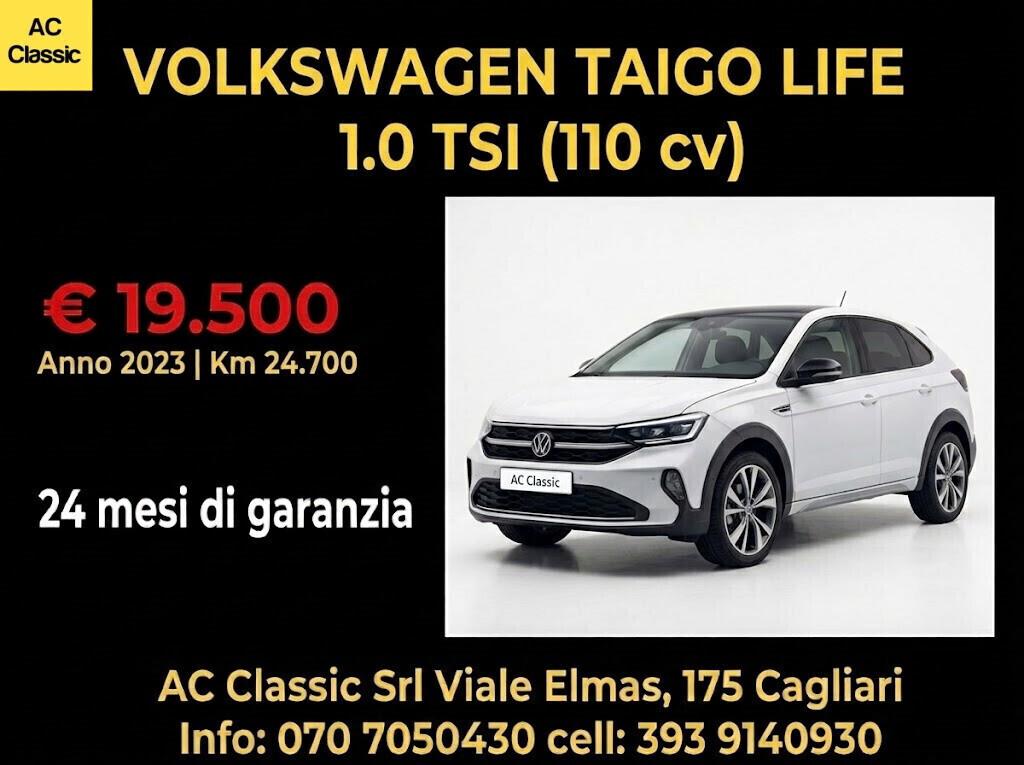 Volkswagen Taigo Life 1.0 TSI (110 cv)