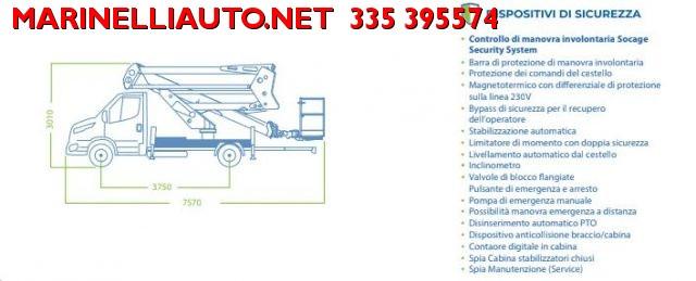 IVECO Daily PIATTAFORMA AEREA SOCAGE 24 M. INDUSTRIA 4.0