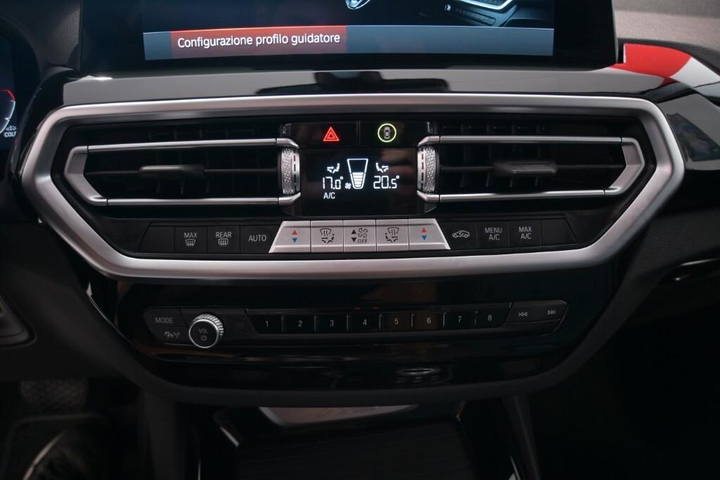 BMW X3 20D 150CV STEPTRONIC 48V S-DRIVE BUSINESS ADVANTAGE ( FARI LED ADATTIVI - BMW DIGITAL COCKPIT - PELLE - CLIMA TRIZONA - NAVI - MIRROR - PARK ASSISTANT - CERCHI 18 ) KM 34000