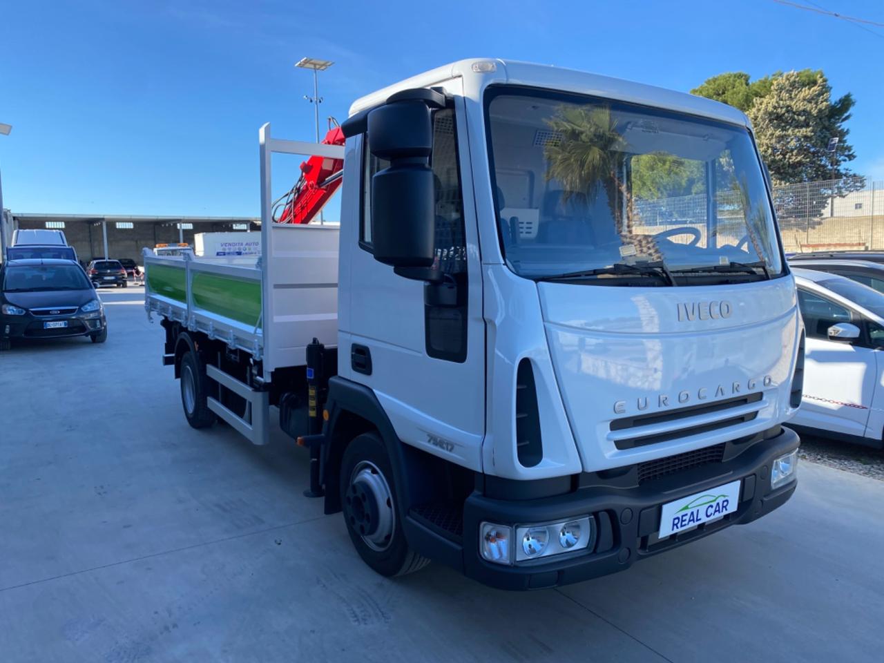 Iveco EuroCargo 75E17 Ribaltabile Più Gru