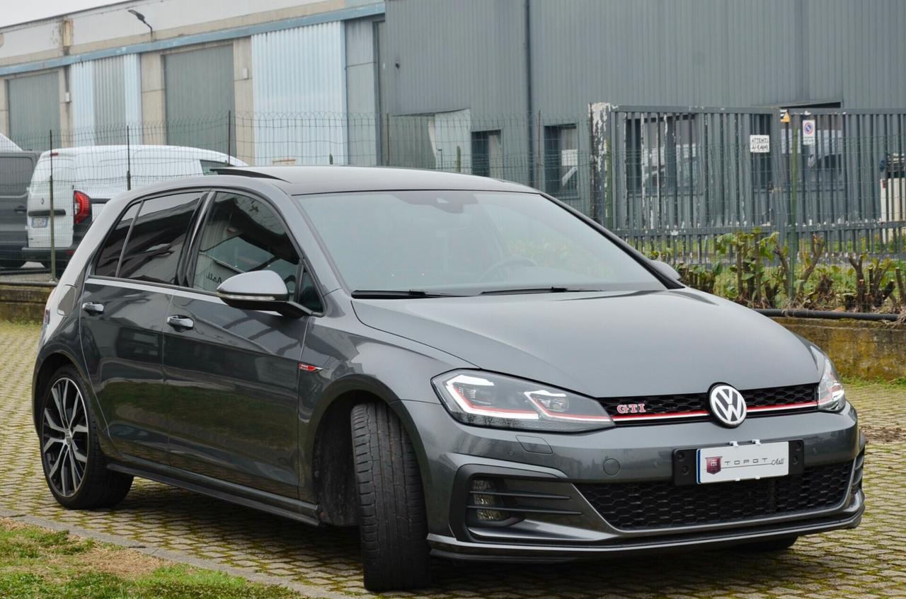 VOLKSWAGEN GOLF 7.5 GTI PERFORMANCE 2.0 TSI 245cv DSG, SERVICE CON FATTURE, TETTO, DCC, FULL PELLE, FARI FULL LED, 19", PERMUTE