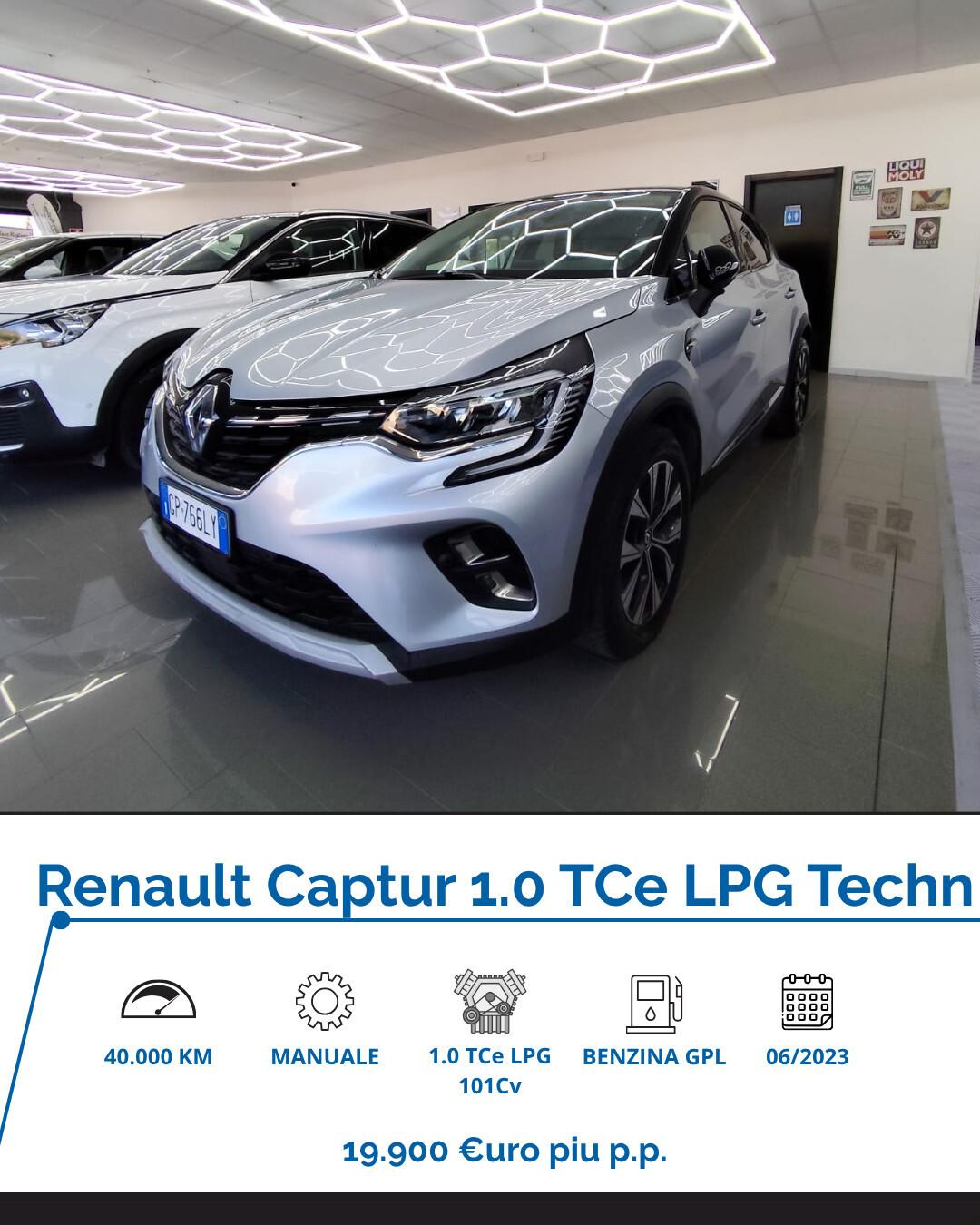 Renault Captur TCe 100 CV GPL Techno