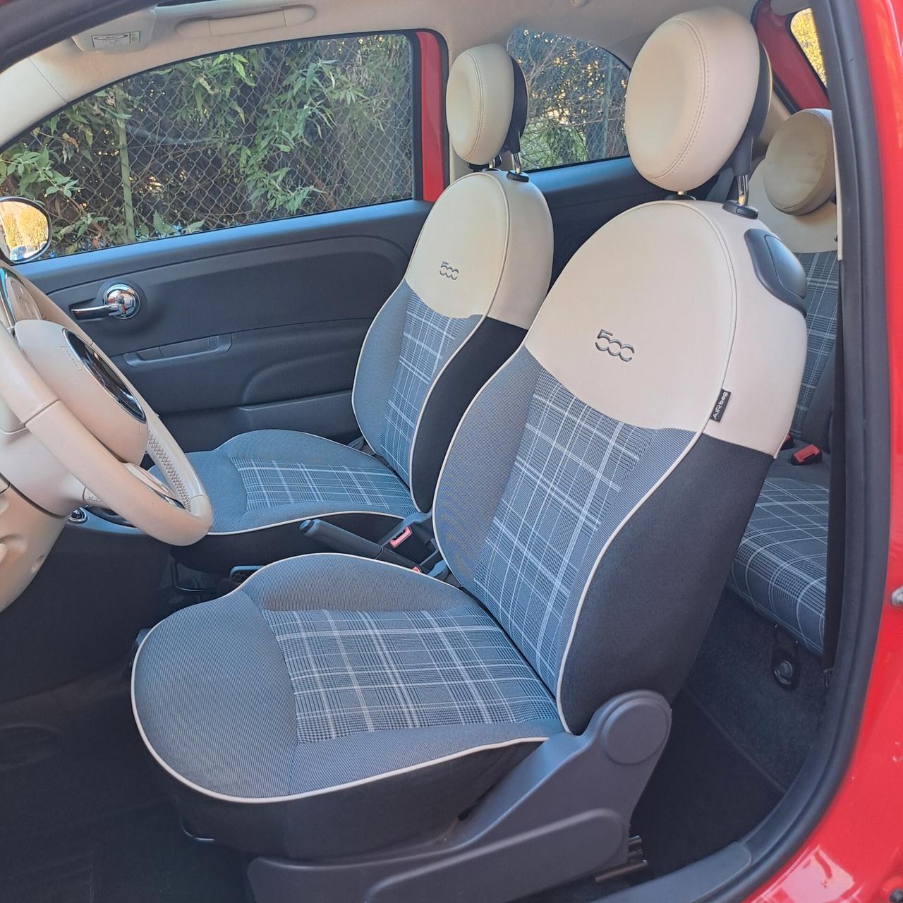 Fiat 500 color CORALLO - Tetto panoramico