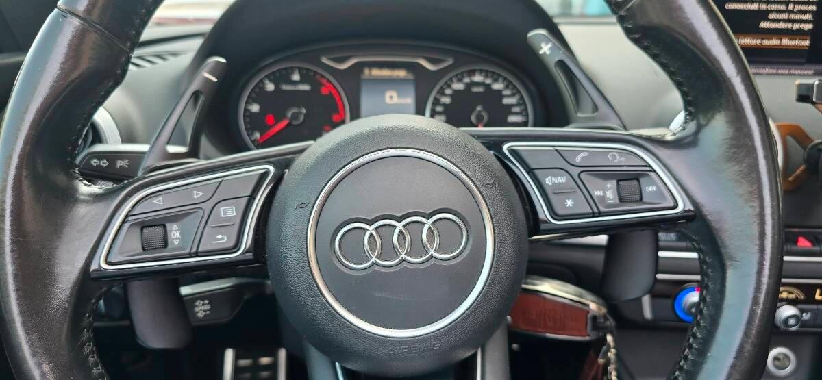 Audi A3 III 2016 Cabriolet Cabrio 4x4 edition 184cv S-LINE *GAR 2ANNI AUDI