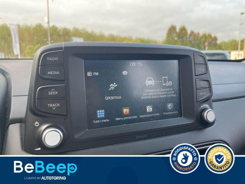 Hyundai Kona 1.0 T-GDI CLASSIC 2WD 120CV