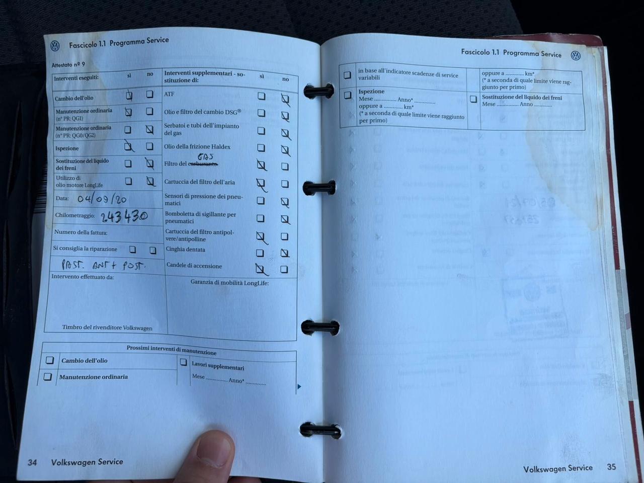 Volkswagen Golf Plus 1.6 GPL FULL BOOK SERVICE