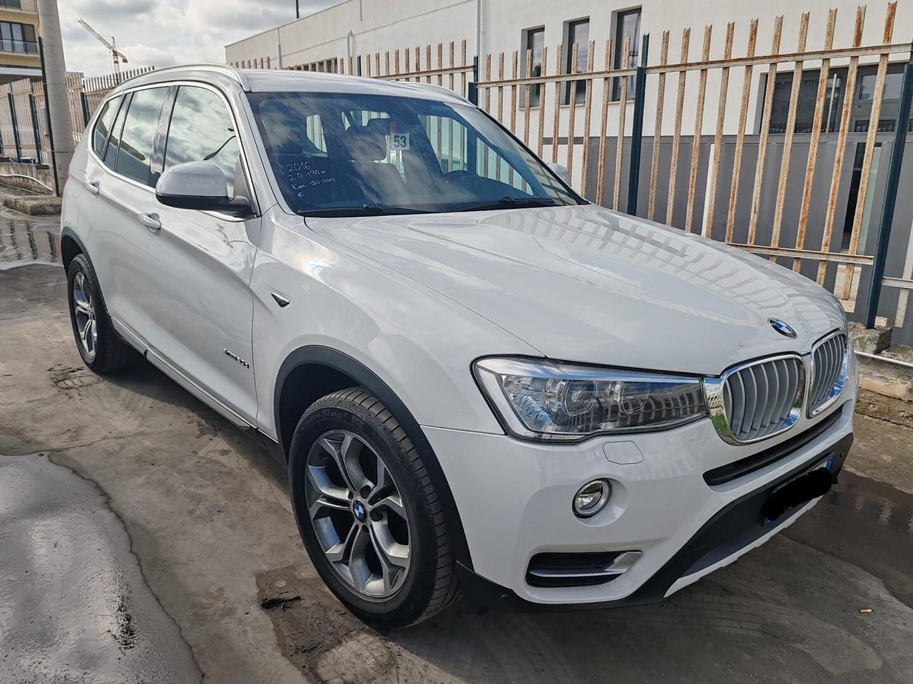 BMW X3 XDRIVE 20d XLINE BIANCO PERLA METALIZZATO