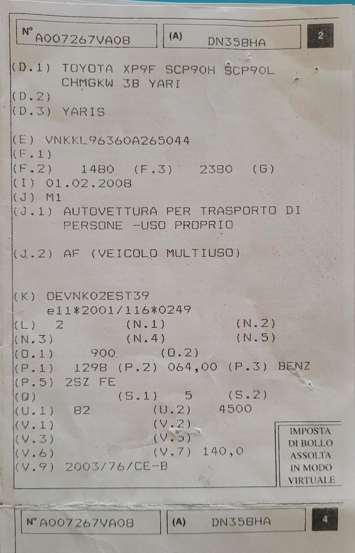 Toyota Yaris 1.3 5 porte Sol