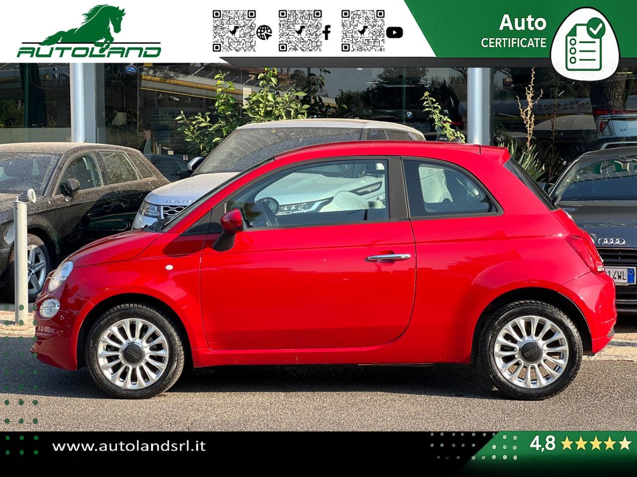 Fiat 500 1.2 69cv my19 Ok Neopatentati - Sensori di Parcheggio - Cruise Control - Uconnect 5"