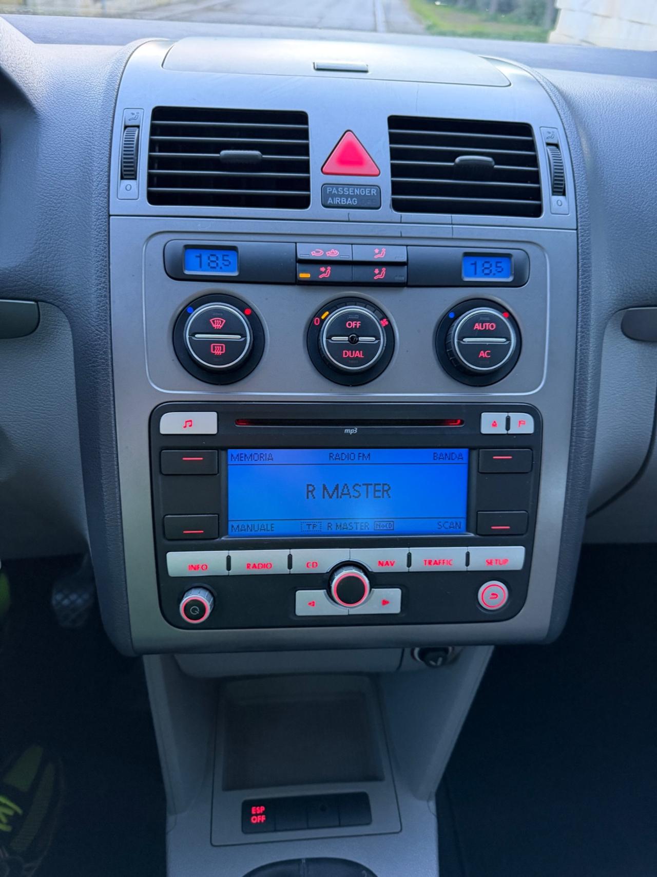 VOLKSWAGEN TOURAN 2009 7 POSTI 1.9 DIESEL *UNICOPROPRIETARIO