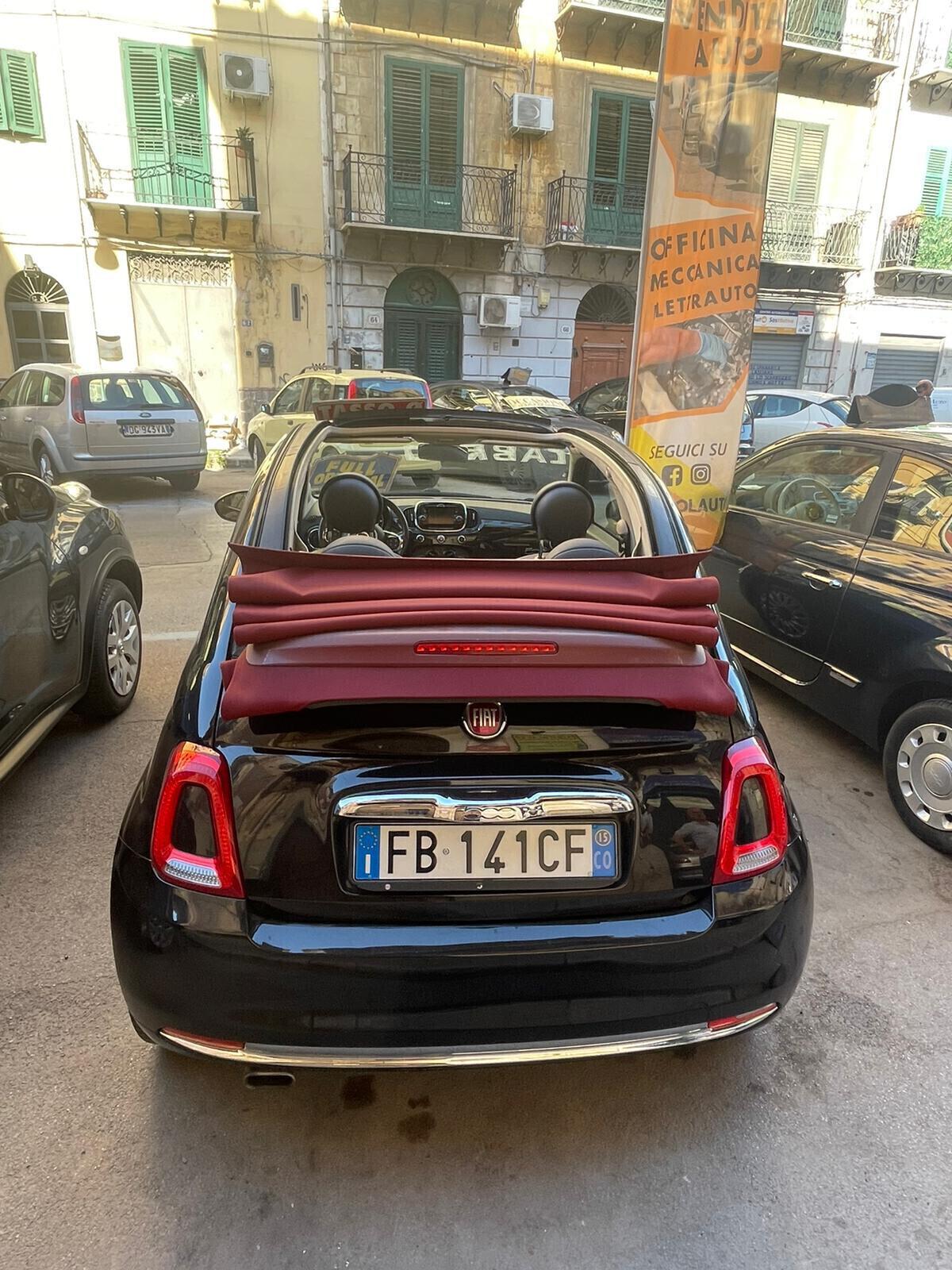 Fiat 500 Cabrio 1.2 lounge FINANZIABILE NEOPATENTATI