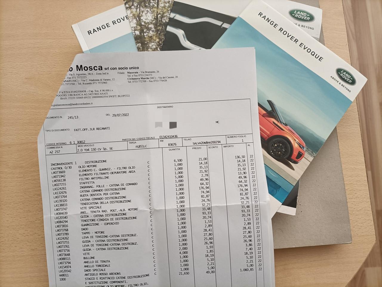 Land Rover R.R. Evoque 2.0 TD4 150CV full/tetto panoramico