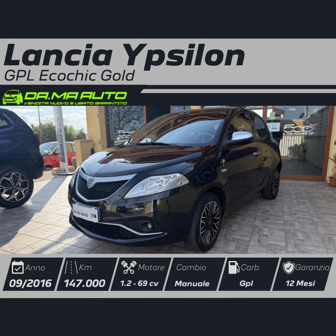 Lancia Ypsilon 1.2 69 CV GPL Ecochic Gold