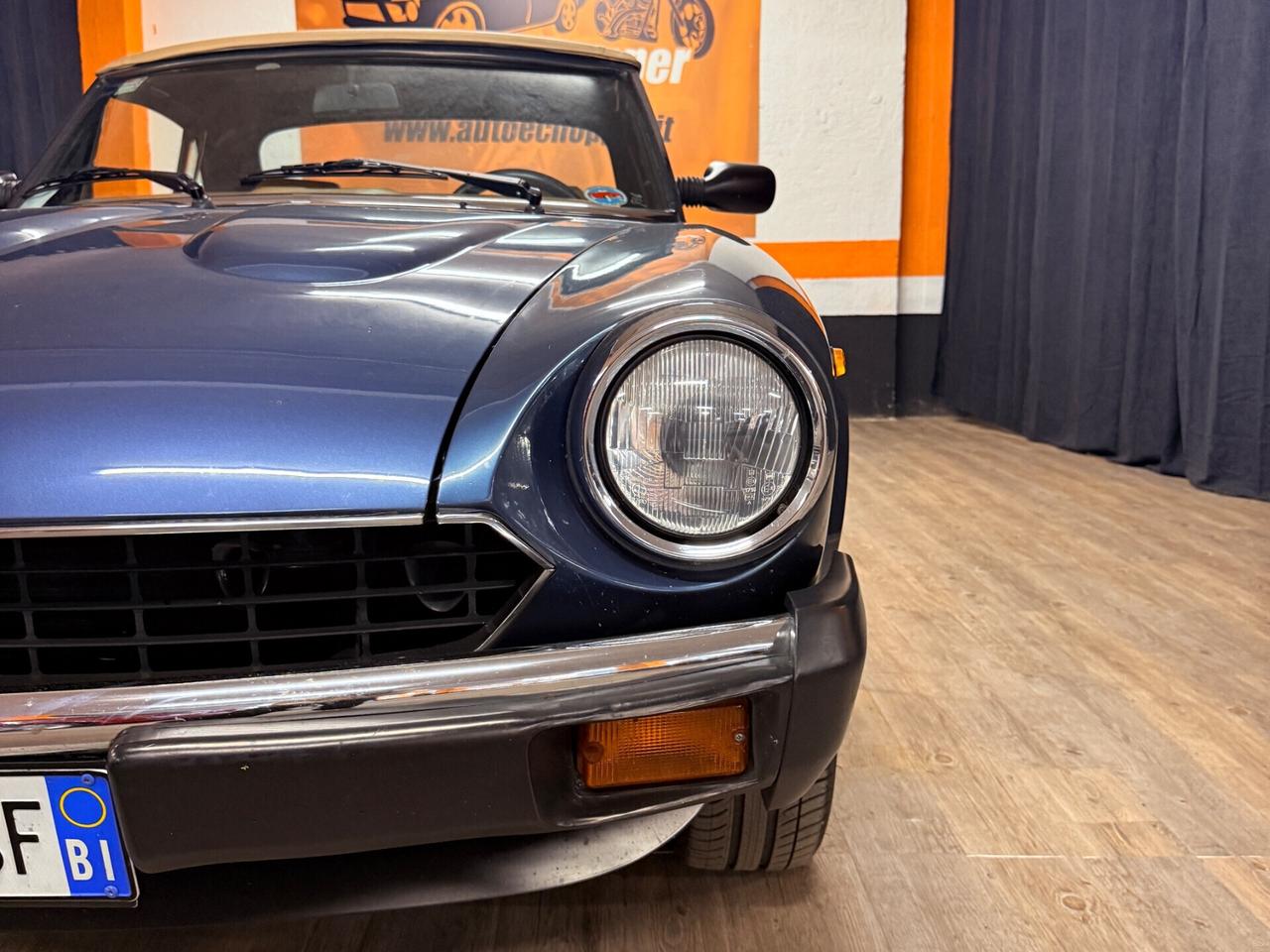 PAZZESCA FIAT 124 SPIDER EUROPA PININFARINA ISCRITTA ASI COME DA VETRINA.