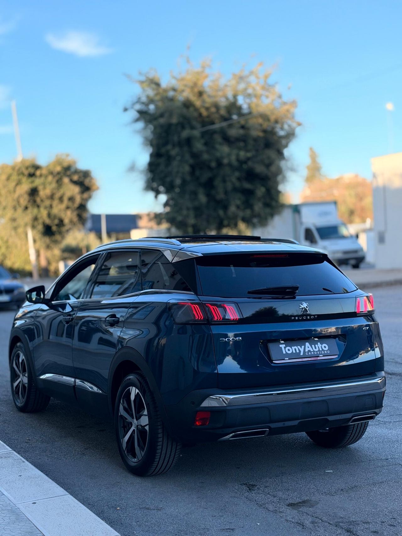 Peugeot 3008 1.5 bluehdi GT S con TETTO APRIBILE,VIRTUAL COCKPIT,APPLE CARPLAY,TELECAMERA 360,INTERNI ALCANTARA/P