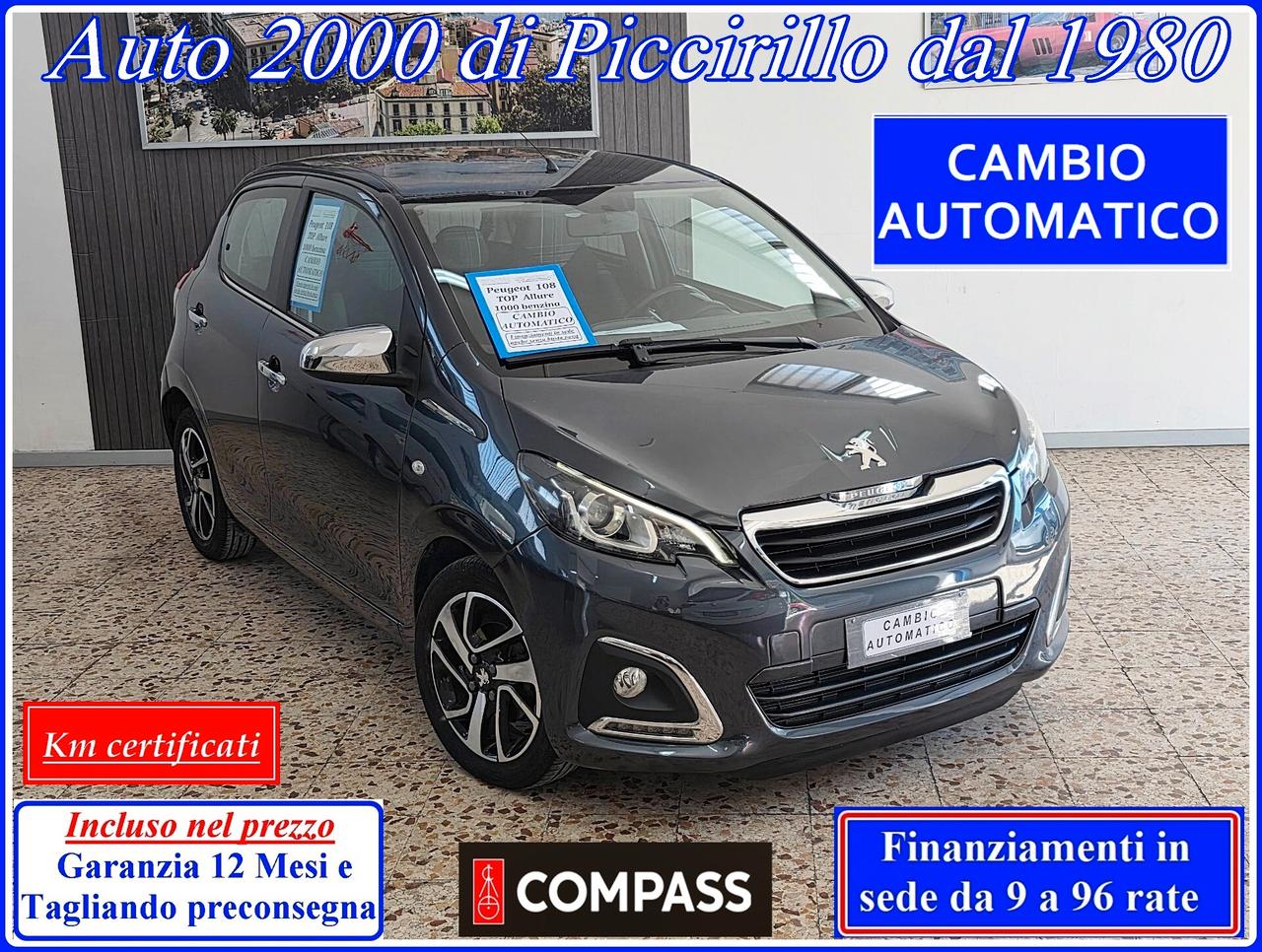 Peugeot 108 Allure Top 1000 Cambio Automatico