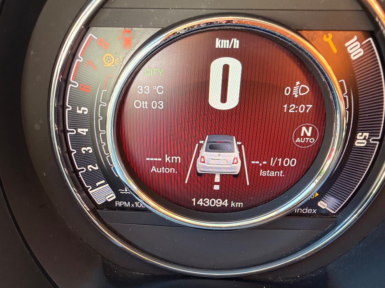 Fiat 500 C 1.2 Lounge Cambio Automatico 03/2017