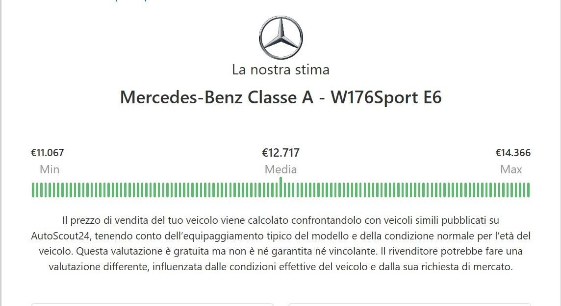 MERCEDES A 180 Sport TURBO BENZINA OK NEOPATENTATO tetto