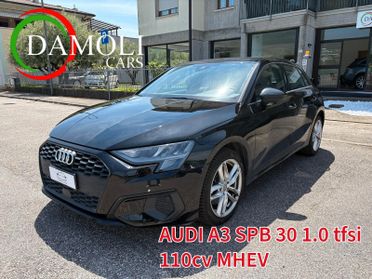 Audi A3 AUDI A3 SPB 30 1.0 tfsi 110 cv MHEV