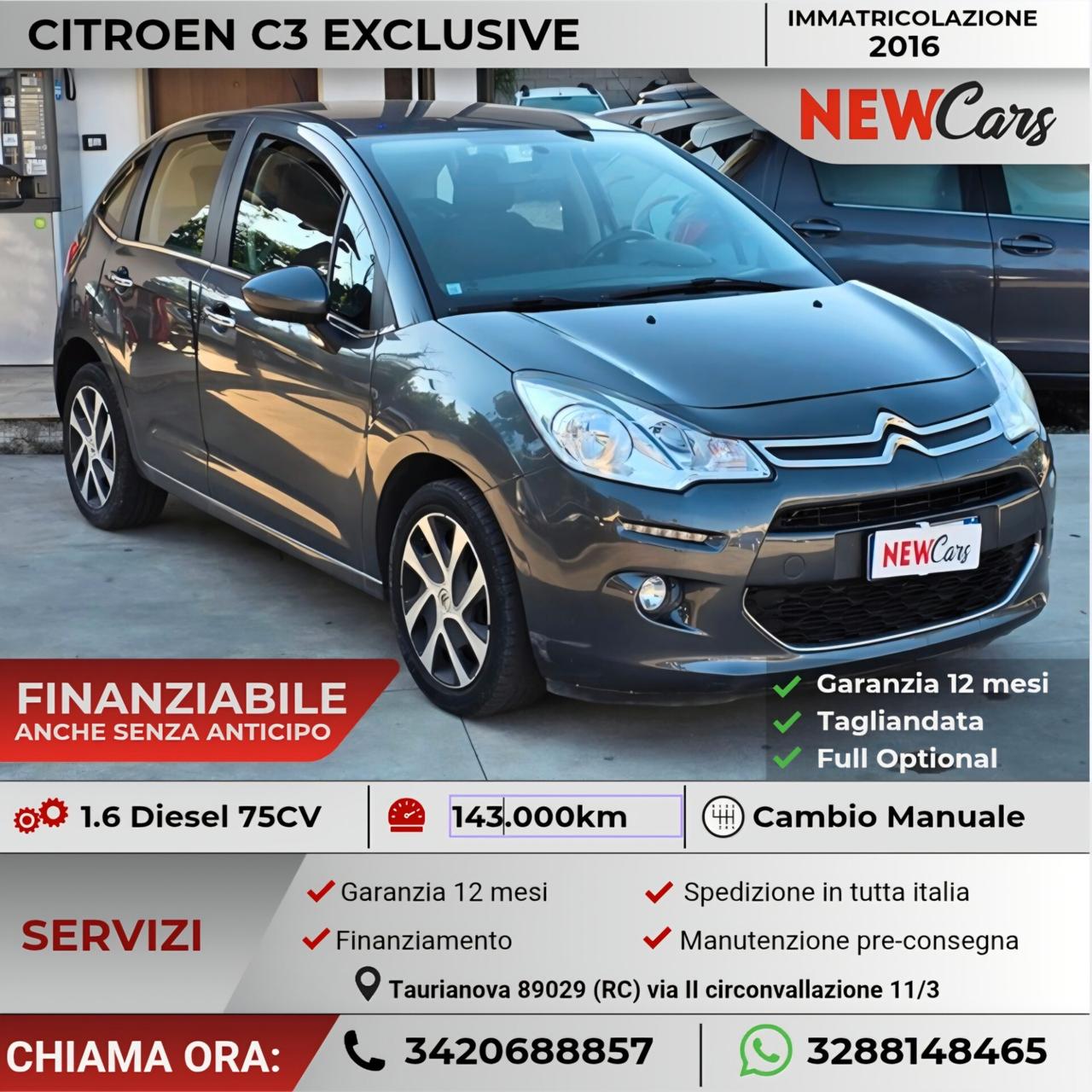 Citroen C3 BlueHDi 75 Exclusive