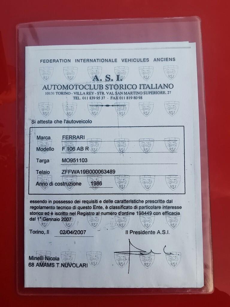 Ferrari 328 GTB (solo 1340 esemplari prodotti)