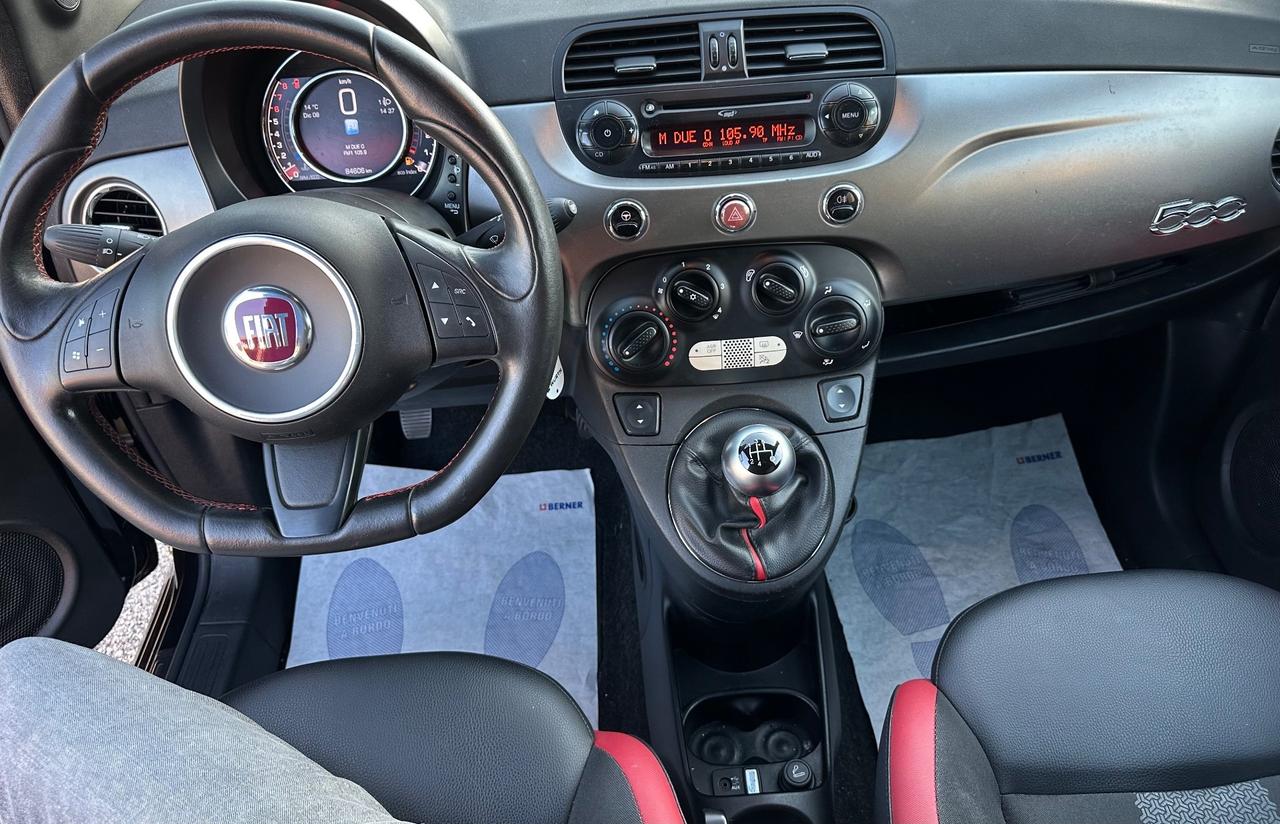 Fiat 500 1.2 sport pelle led cockpit total black
