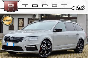 SKODA OCTAVIA SW 2.0 TSI RS 245cv DSG, SERVICE VW, UFF ITALIANA, SCARICO, FULL LED, RETROCAMERA, APPLE ANDROID, 19", PERMUTE