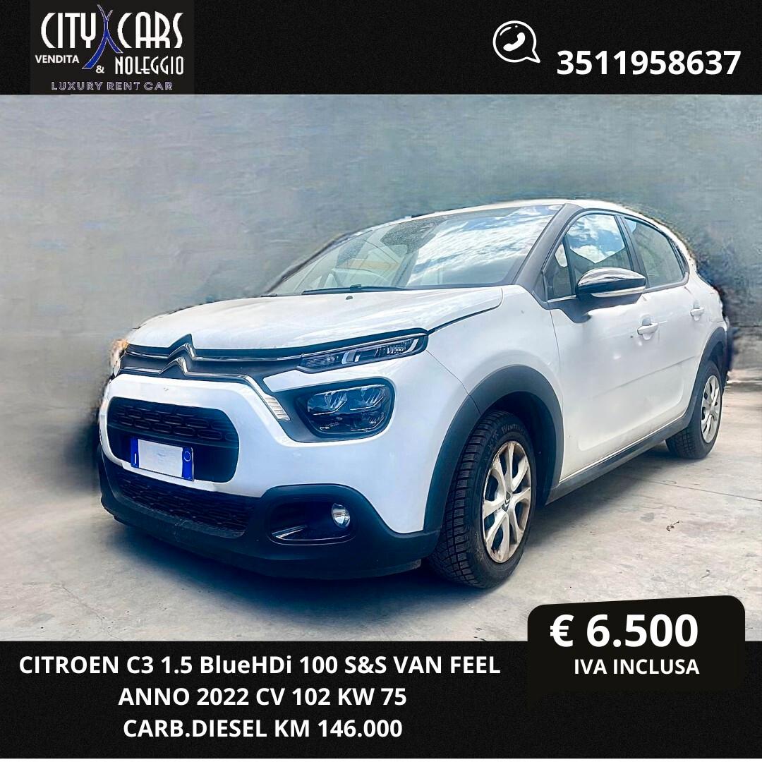 Citroen C3 BlueHDi 100 S&S Van Feel